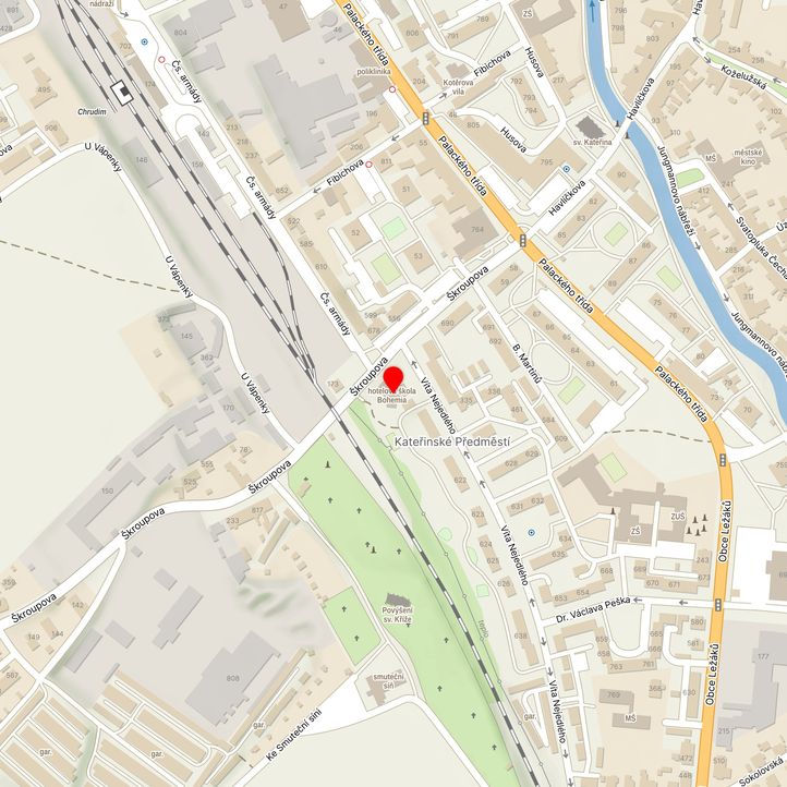 Mapa školy z Mapy.cz