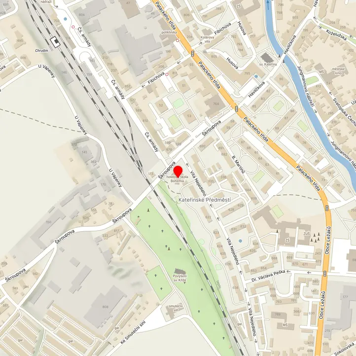 Mapa školy z Mapy.cz