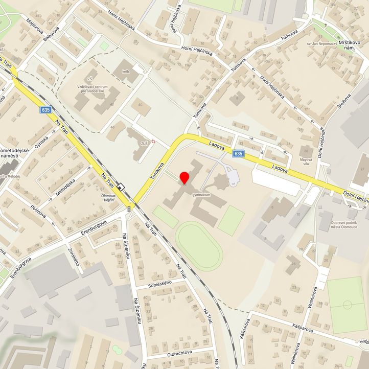 Mapa školy z Mapy.cz