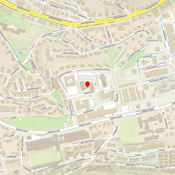 Mapa školy z Mapy.cz