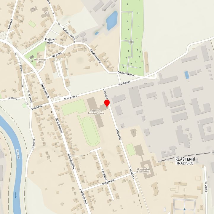 Mapa školy z Mapy.cz