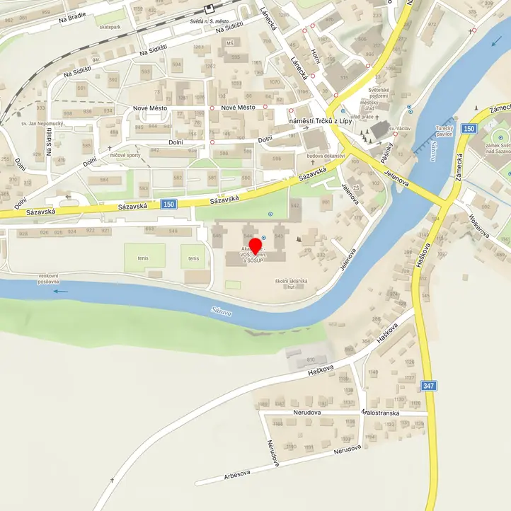 Mapa školy z Mapy.cz