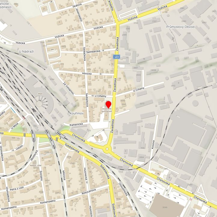 Mapa školy z Mapy.cz