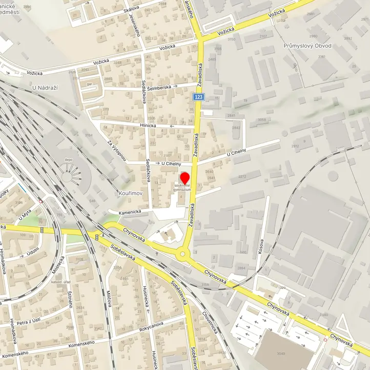 Mapa školy z Mapy.cz