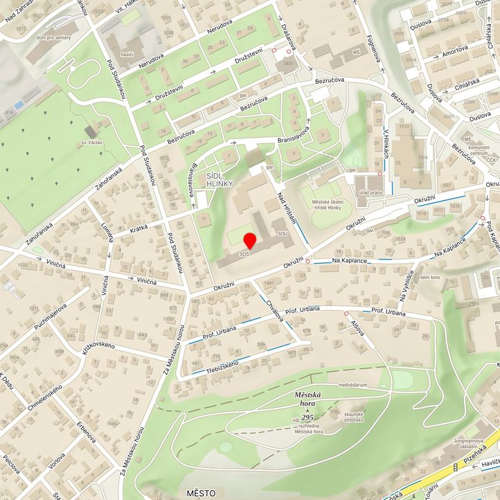 Mapa školy z Mapy.cz