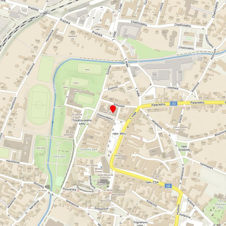 Mapa školy z Mapy.cz