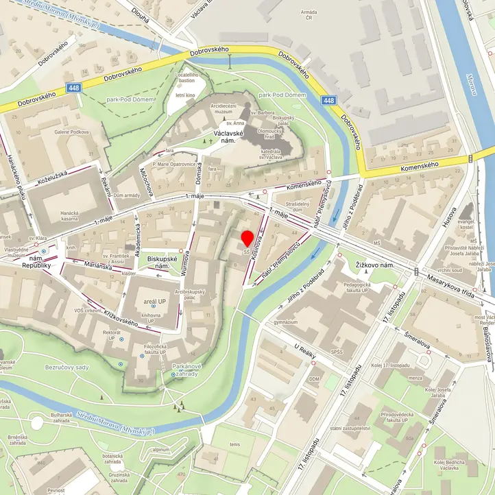 Mapa školy z Mapy.cz