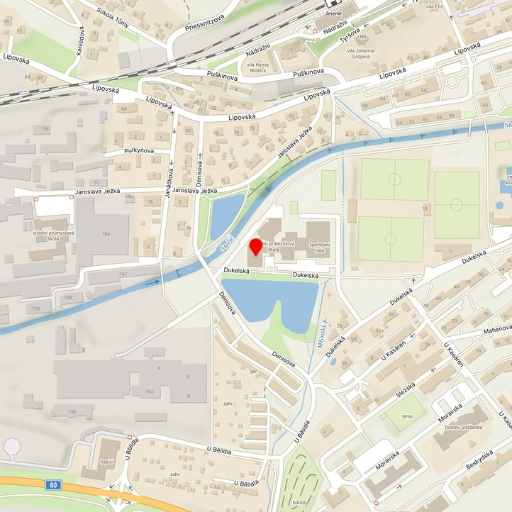 Mapa školy z Mapy.cz
