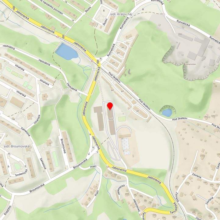 Mapa školy z Mapy.cz