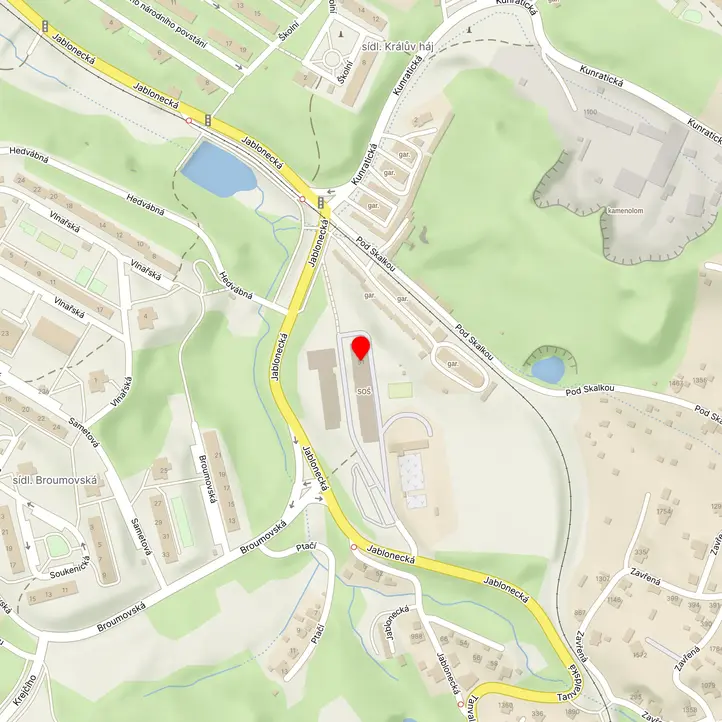 Mapa školy z Mapy.cz