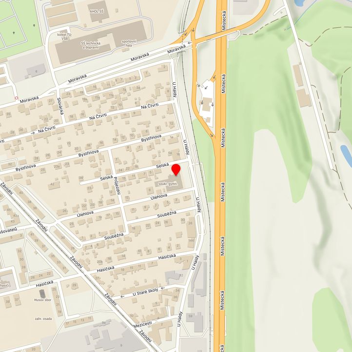 Mapa školy z Mapy.cz