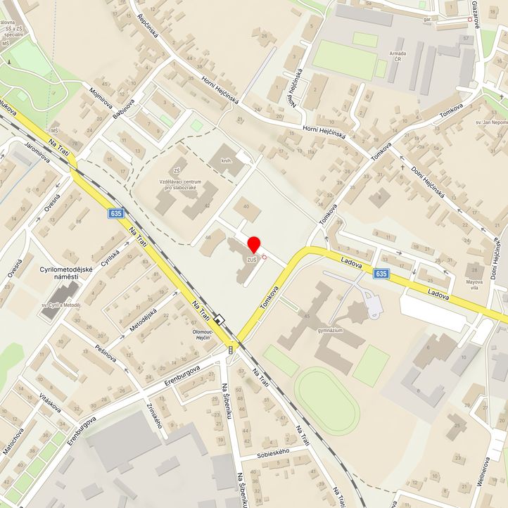 Mapa školy z Mapy.cz