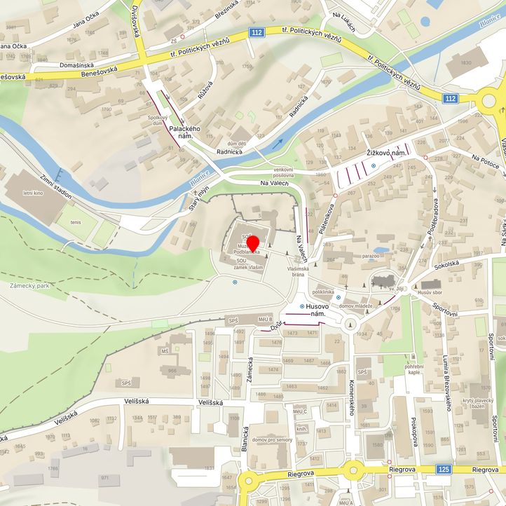 Mapa školy z Mapy.cz