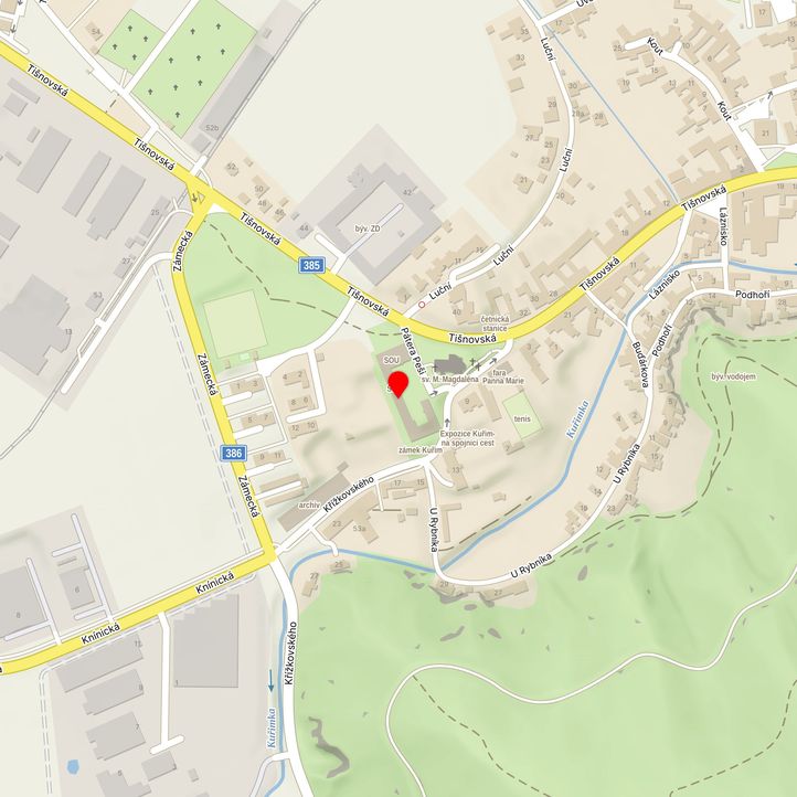 Mapa školy z Mapy.cz