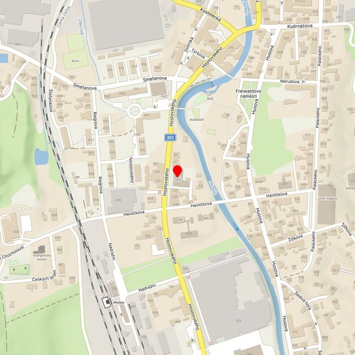 Mapa školy z Mapy.cz