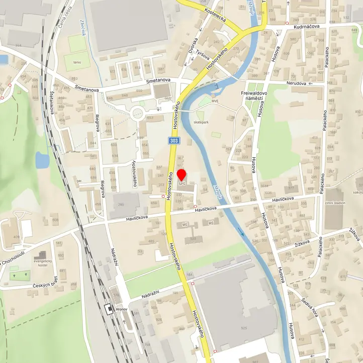Mapa školy z Mapy.cz