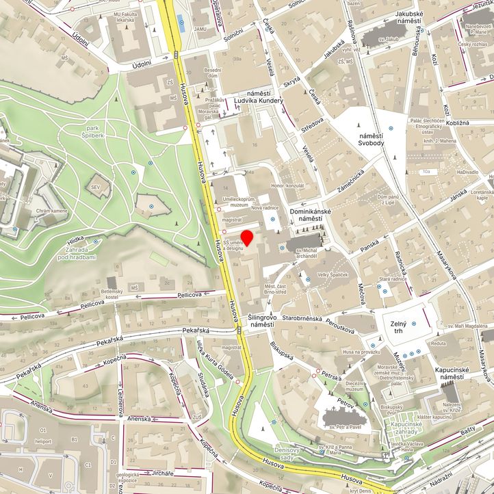 Mapa školy z Mapy.cz
