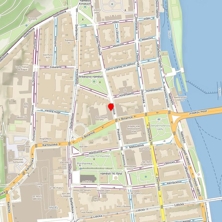 Mapa školy z Mapy.cz