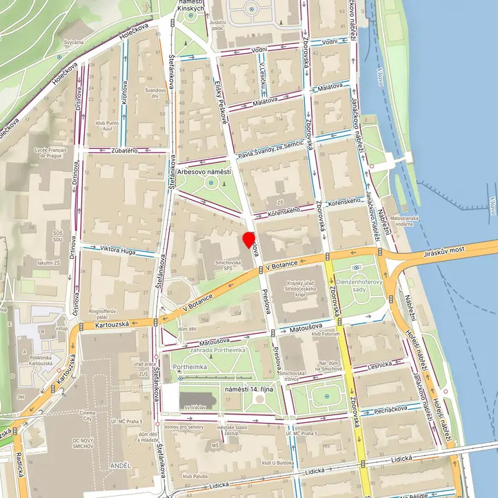Mapa školy z Mapy.cz