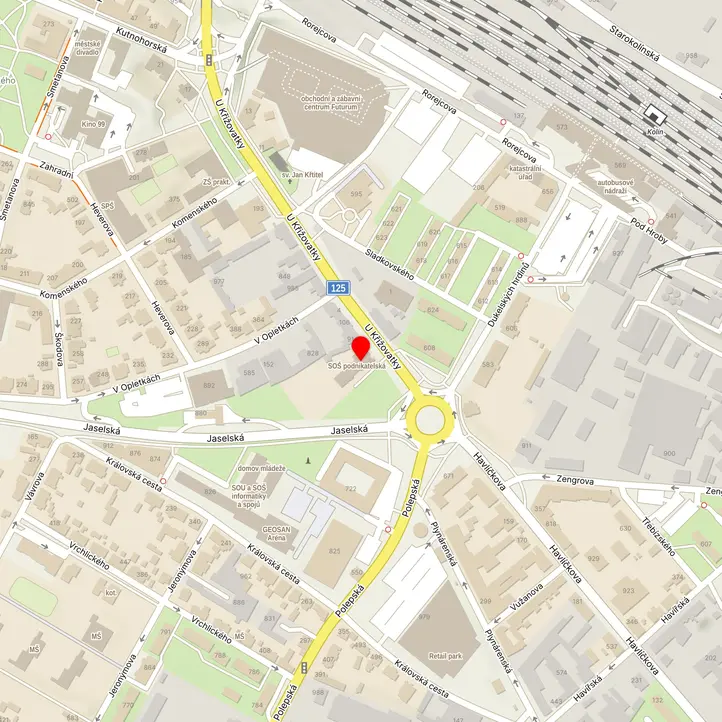 Mapa školy z Mapy.cz