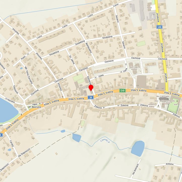 Mapa školy z Mapy.cz