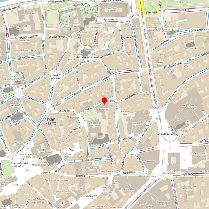 Mapa školy z Mapy.cz