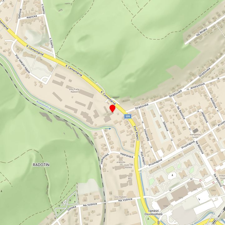 Mapa školy z Mapy.cz