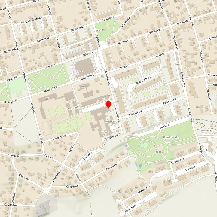 Mapa školy z Mapy.cz