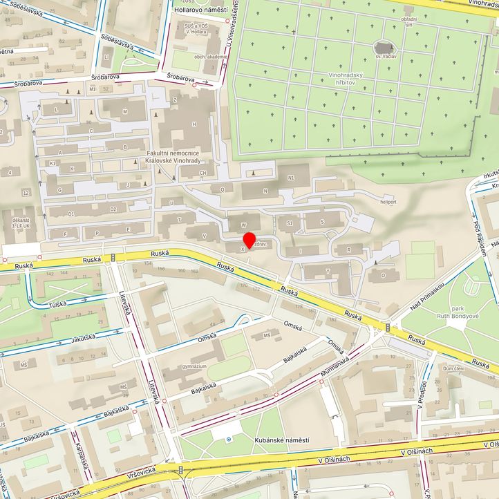 Mapa školy z Mapy.cz