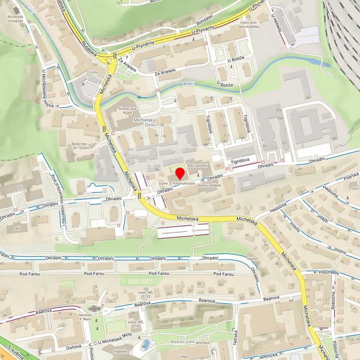 Mapa školy z Mapy.cz