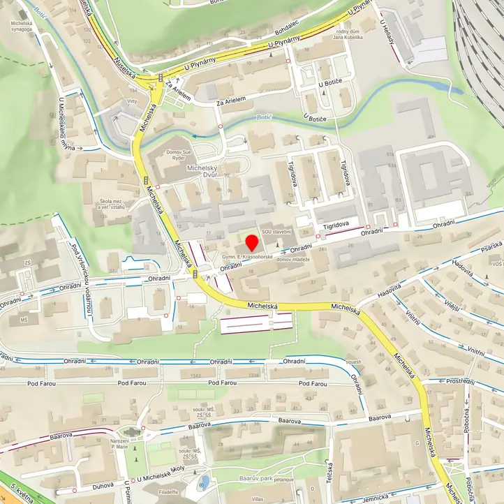 Mapa školy z Mapy.cz