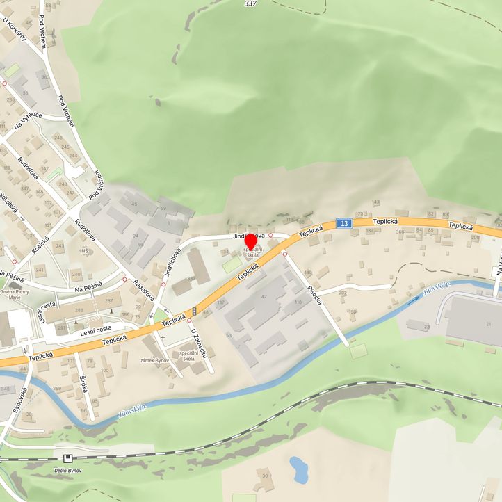 Mapa školy z Mapy.cz
