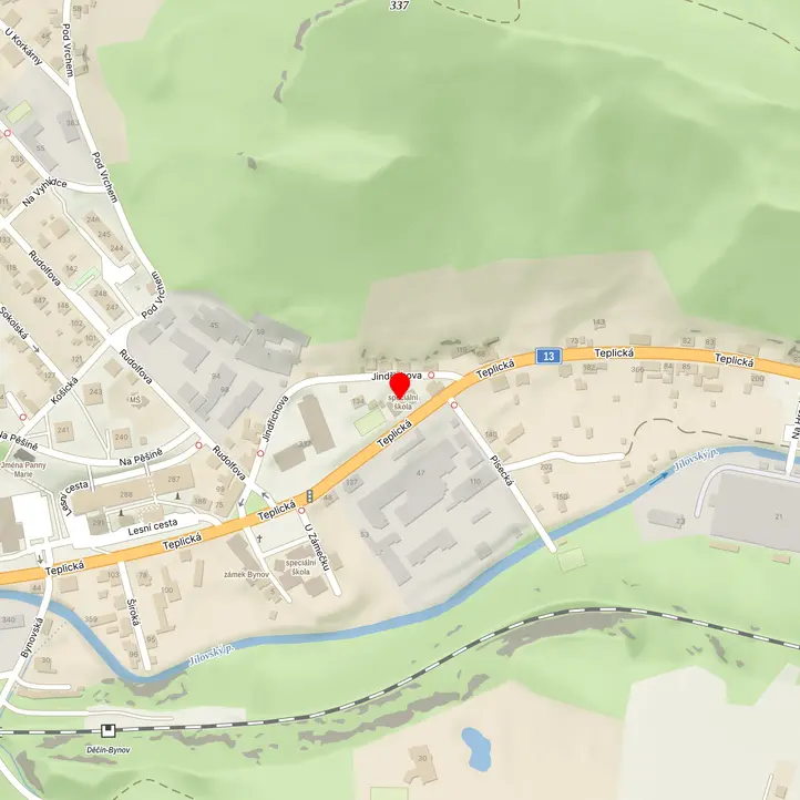 Mapa školy z Mapy.cz