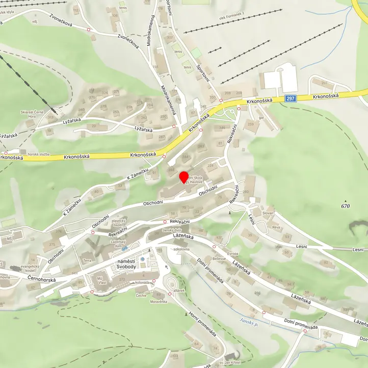 Mapa školy z Mapy.cz