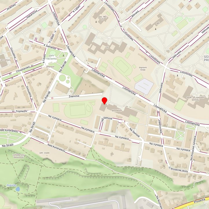 Mapa školy z Mapy.cz