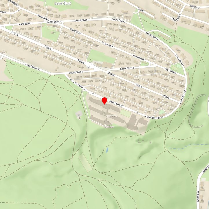 Mapa školy z Mapy.cz