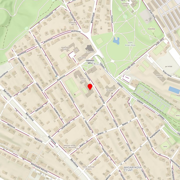 Mapa školy z Mapy.cz