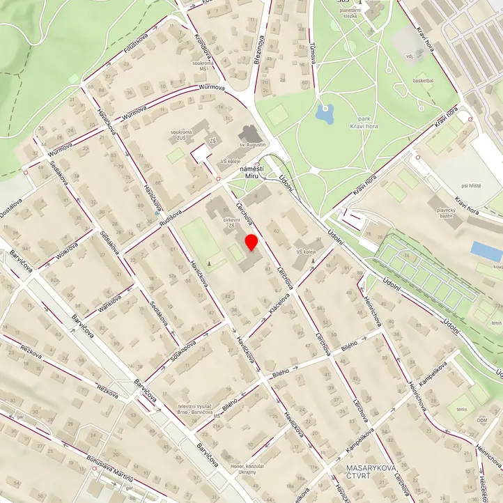 Mapa školy z Mapy.cz