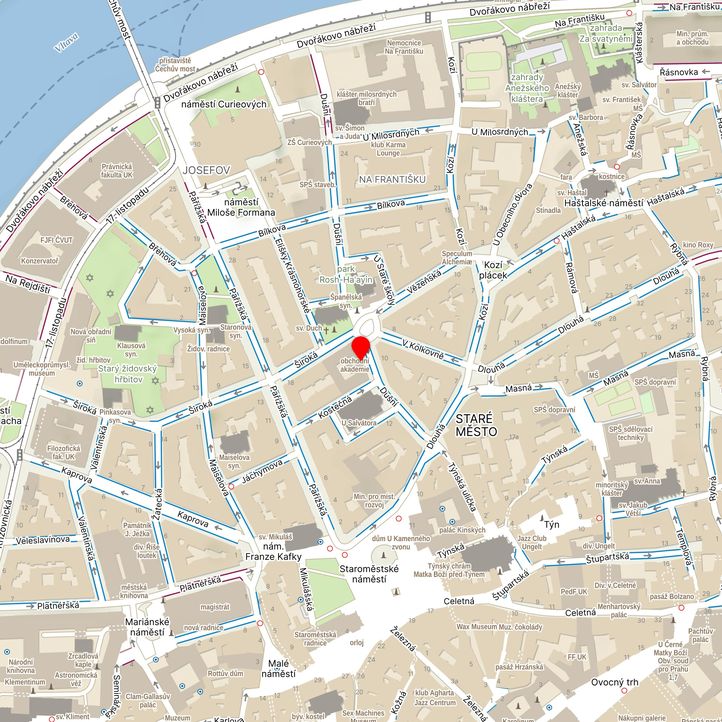 Mapa školy z Mapy.cz