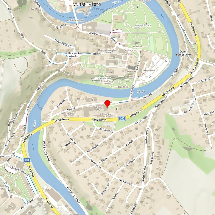 Mapa školy z Mapy.cz