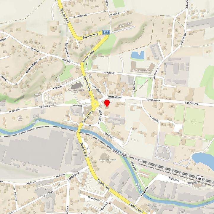 Mapa školy z Mapy.cz