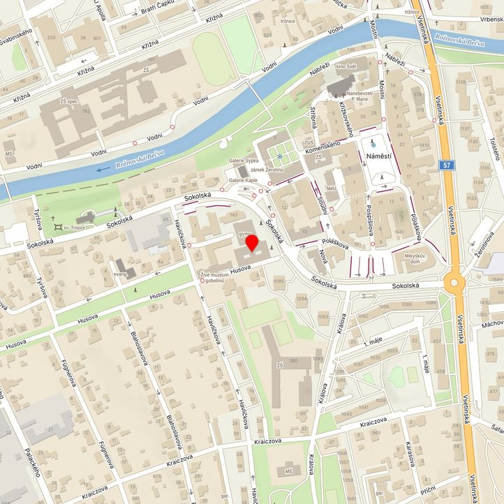 Mapa školy z Mapy.cz
