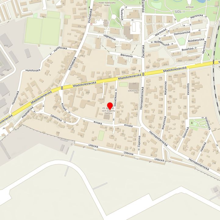 Mapa školy z Mapy.cz