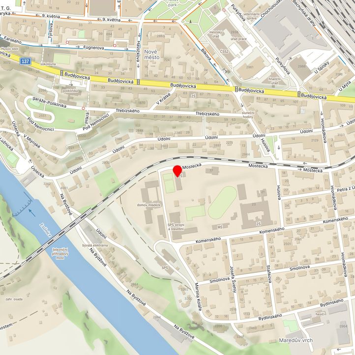 Mapa školy z Mapy.cz