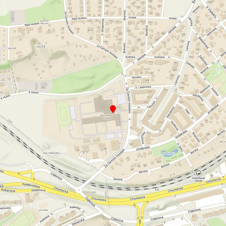 Mapa školy z Mapy.cz