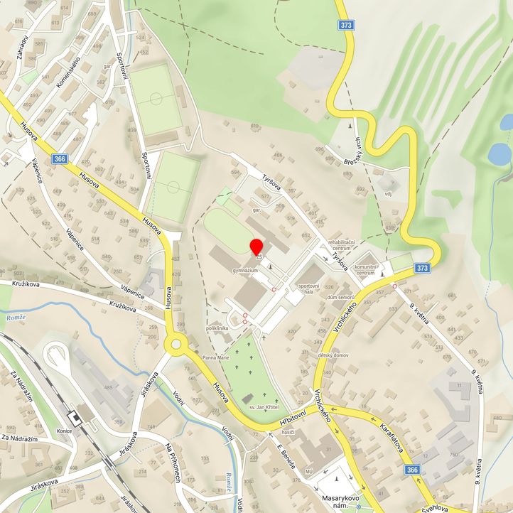 Mapa školy z Mapy.cz