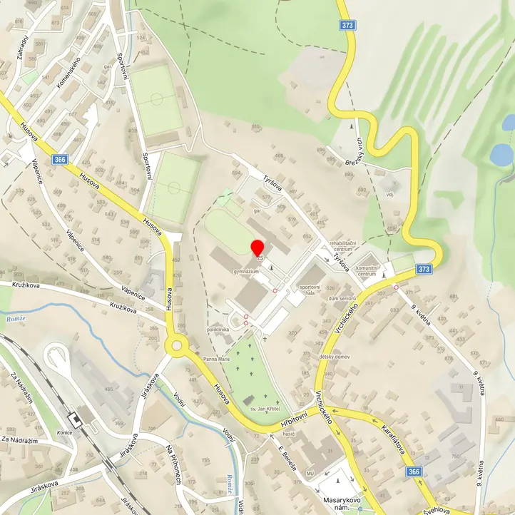 Mapa školy z Mapy.cz