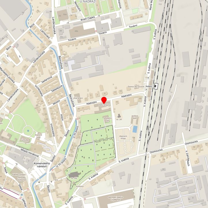 Mapa školy z Mapy.cz