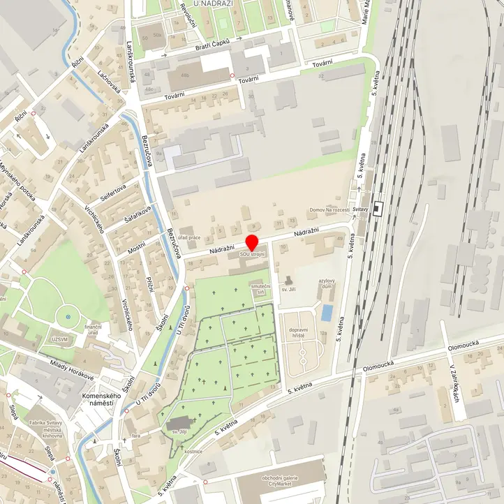 Mapa školy z Mapy.cz