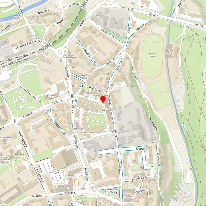 Mapa školy z Mapy.cz